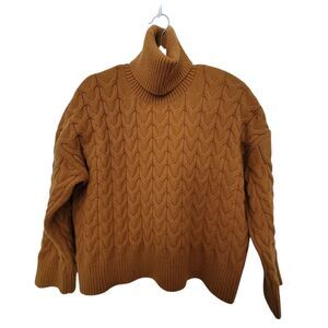Charlie Paige Mustard Cable Knit Sweater Size No Size Tag